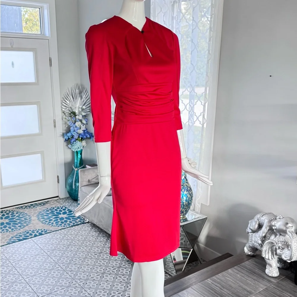 NWOT ❤️ Elegant Red Women's Dress - Picture 2 of 16